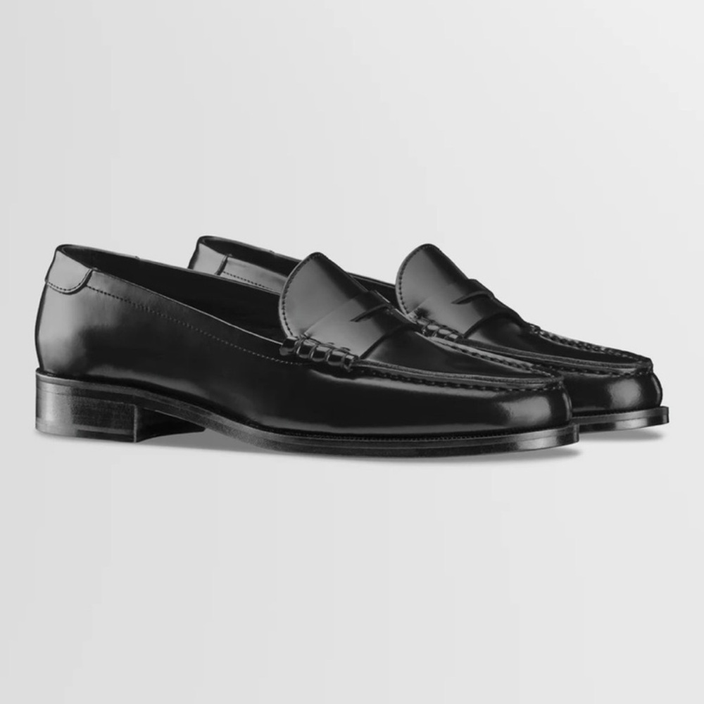 KOlO Brera Black Patent Leather Loafers Size 41